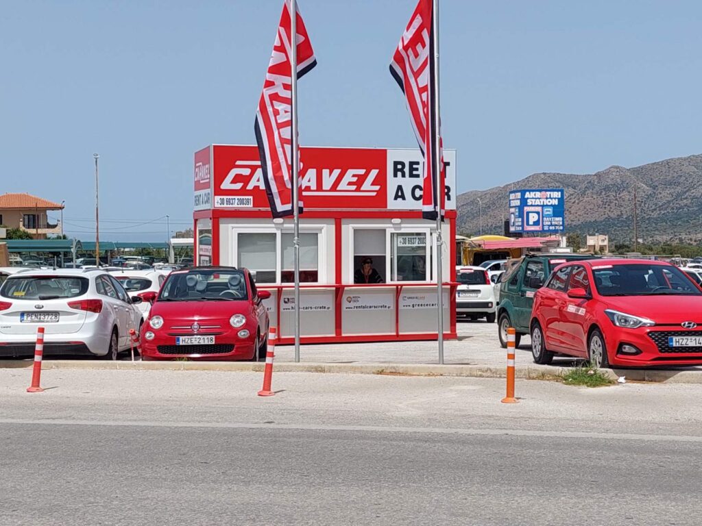 Location de voiture à l’aéroport de La Canée avec Caravel