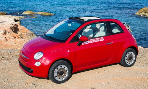 Fiat 500 Cabrio - Location de voiture en Crète | Sans carte de crédit | Caravel